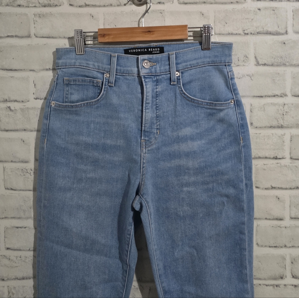 NEW Veronica Beard Carly Kick Flare Jean Light Wash‎ Size 27 - Picture 6 of 10